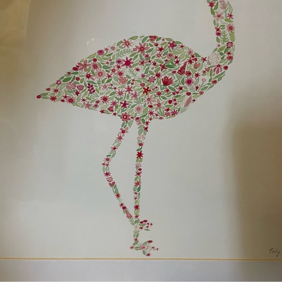 SOLD-Flamingo 🦩 floral frame - Picture 5 of 10
